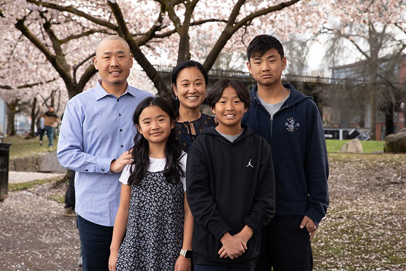 Dr. Benjamin Wang with Family